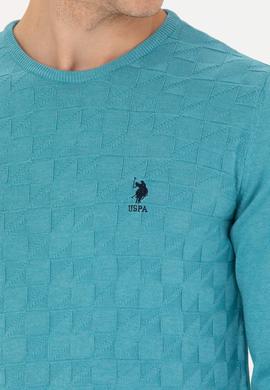 Erkek Petrol Bisiklet Yaka Kazak - 50269001093