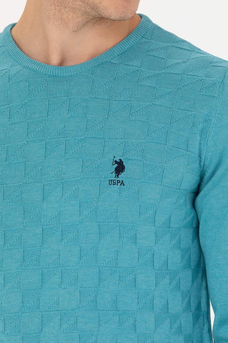 Erkek Petrol Bisiklet Yaka Kazak