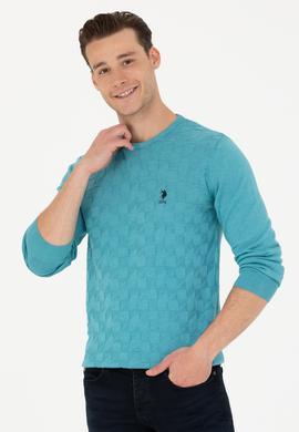 Erkek Petrol Bisiklet Yaka Kazak - 50269001093