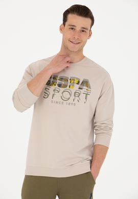 Erkek Bej Sweatshirt - 50270739041