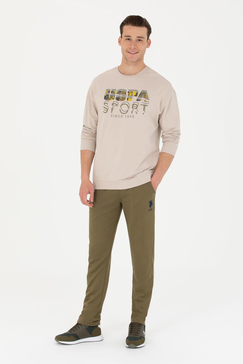 Erkek Bej Sweatshirt - 50270739041