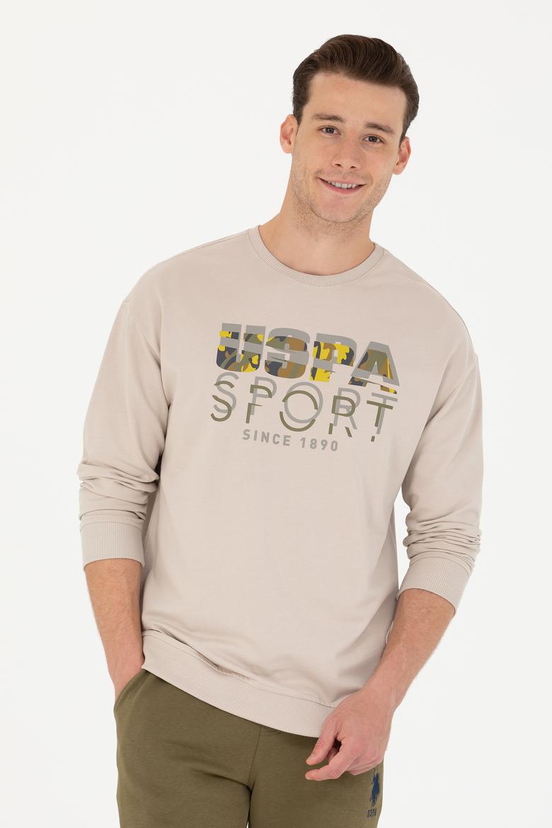 Erkek Bej Sweatshirt - 50270739041