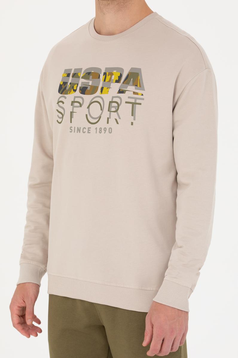 Erkek Bej Sweatshirt