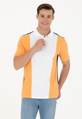 Erkek Turuncu Polo Yaka Tişört - 50263396023