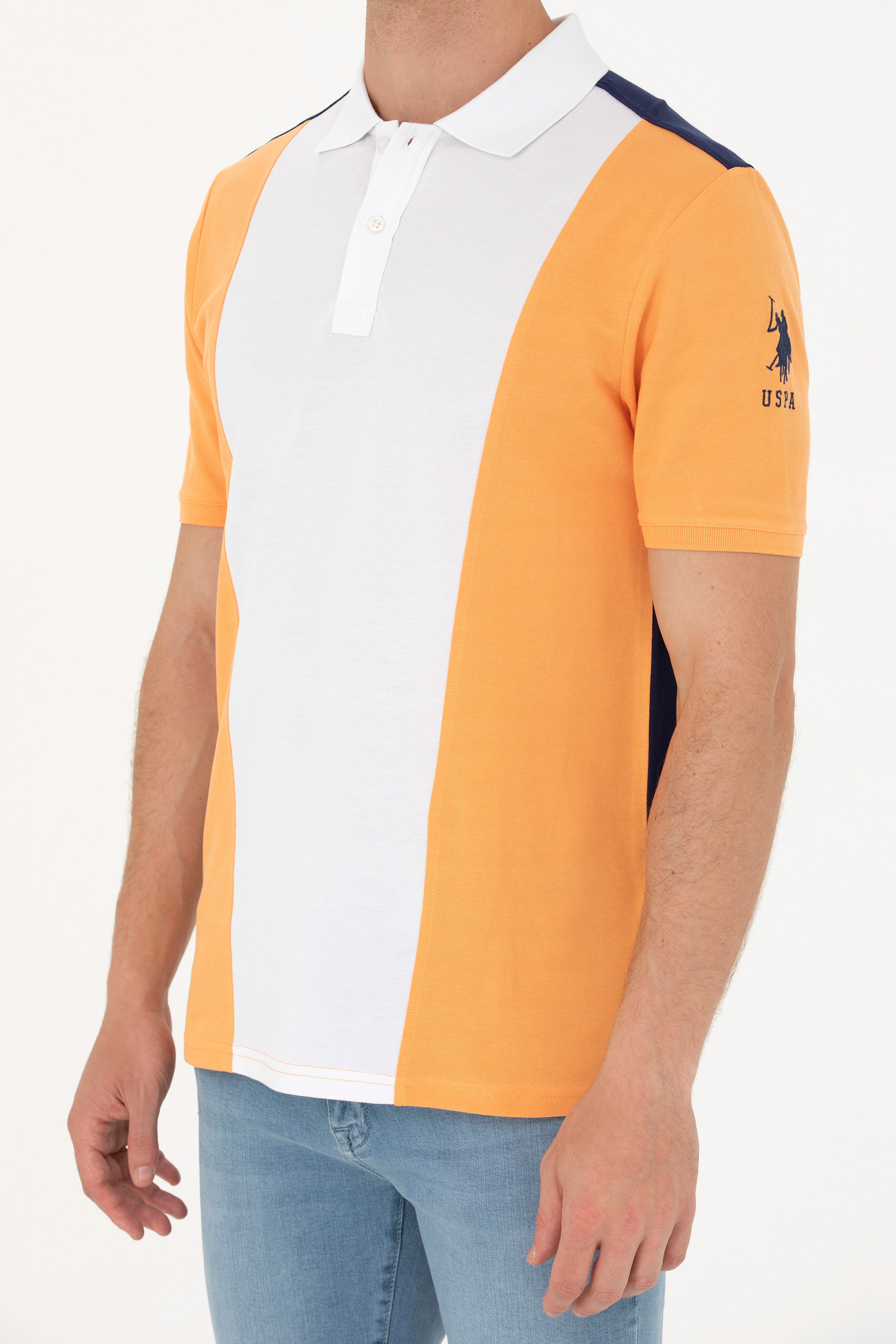 Erkek Turuncu Polo Yaka Tişört