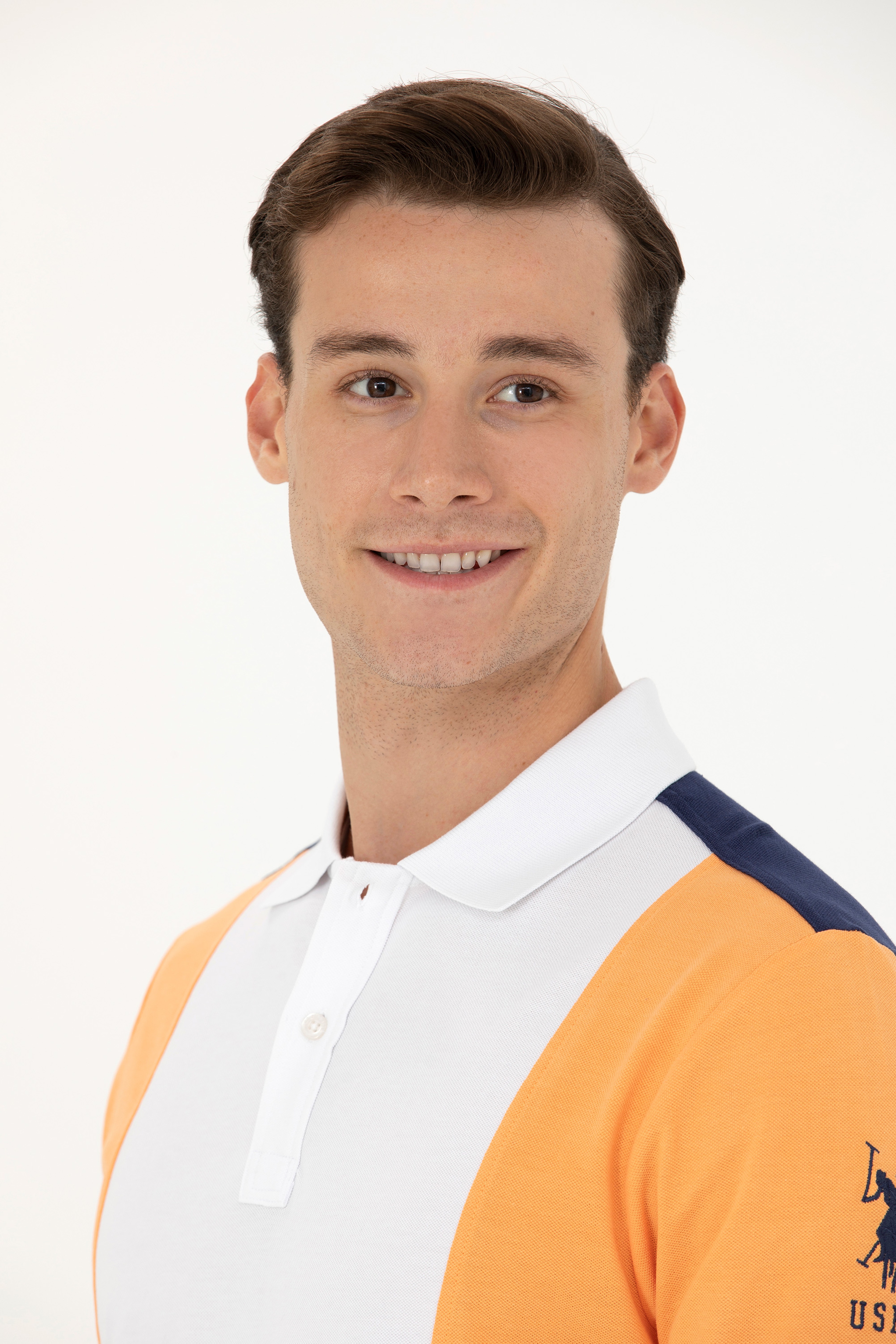 Erkek Turuncu Polo Yaka Tişört - Image 2