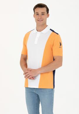 Erkek Turuncu Polo Yaka Tişört - 50263396023