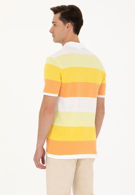 Erkek Turuncu Polo Yaka Tişört - 50263231023