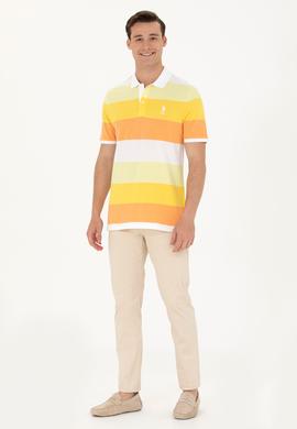 Erkek Turuncu Polo Yaka Tişört - 50263231023