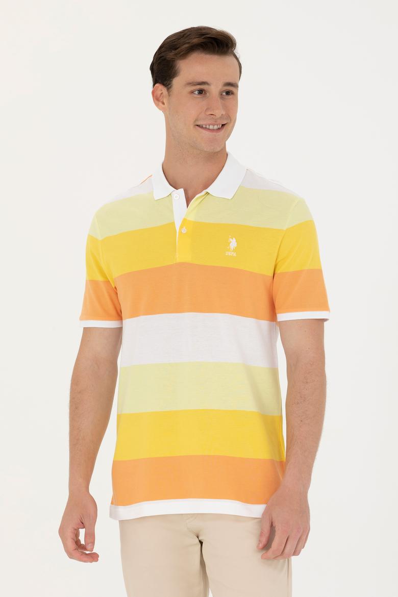 Erkek Turuncu Polo Yaka Tişört - 50263231023