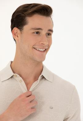 Erkek Taş Polo Yaka Tişört - 50263432035