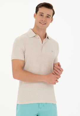 Erkek Taş Polo Yaka Tişört - 50263432035