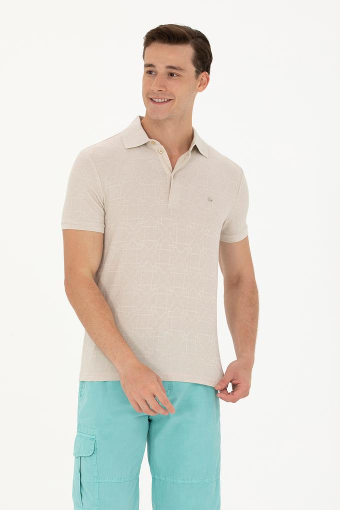 Erkek Taş Polo Yaka Tişört