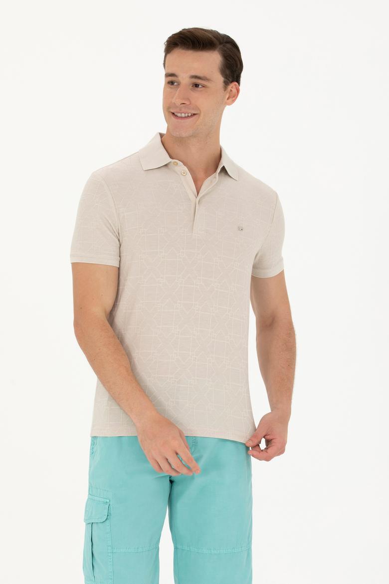 Erkek Taş Polo Yaka Tişört