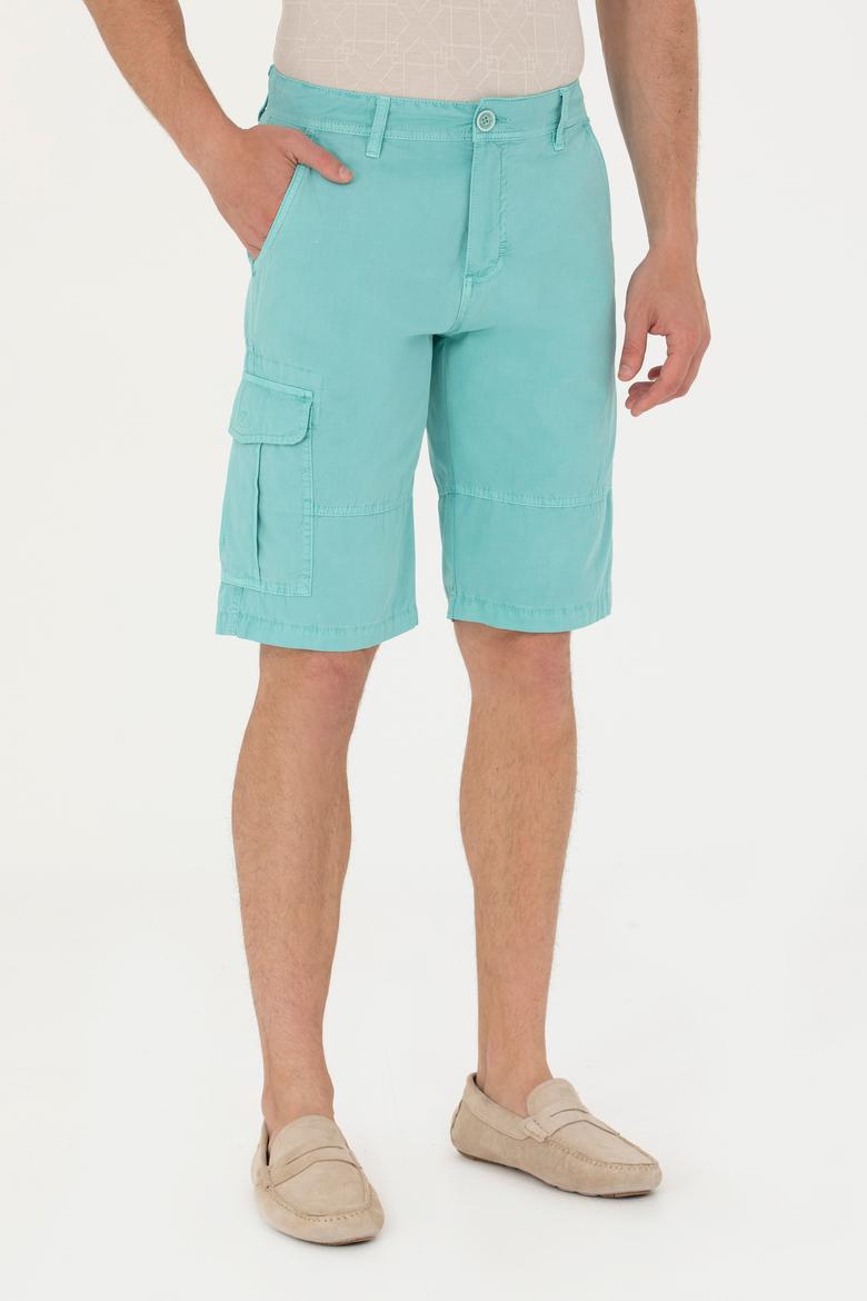 Erkek Mint Dokuma Şort - 50263843013