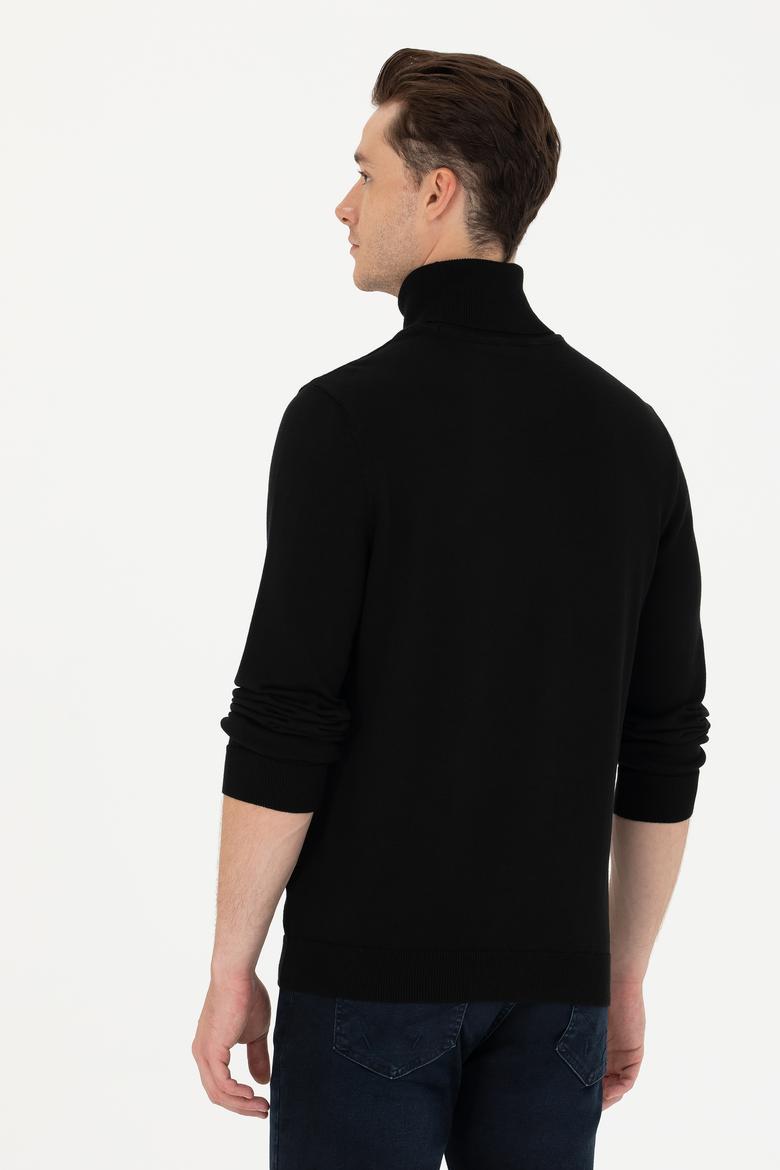 Erkek Siyah Basic Kazak - 50275844019