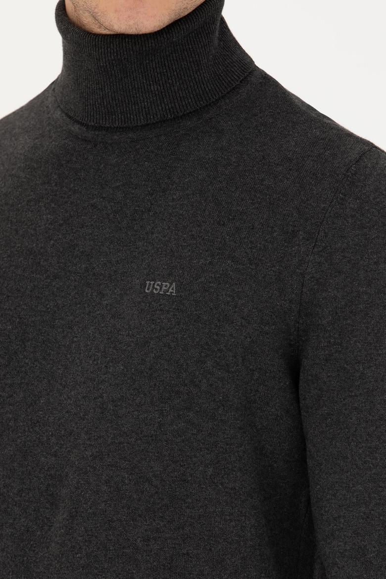 Erkek Antrasit Melanj Basic Kazak - 50275844028