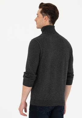 Erkek Antrasit Melanj Basic Kazak - 50275844028