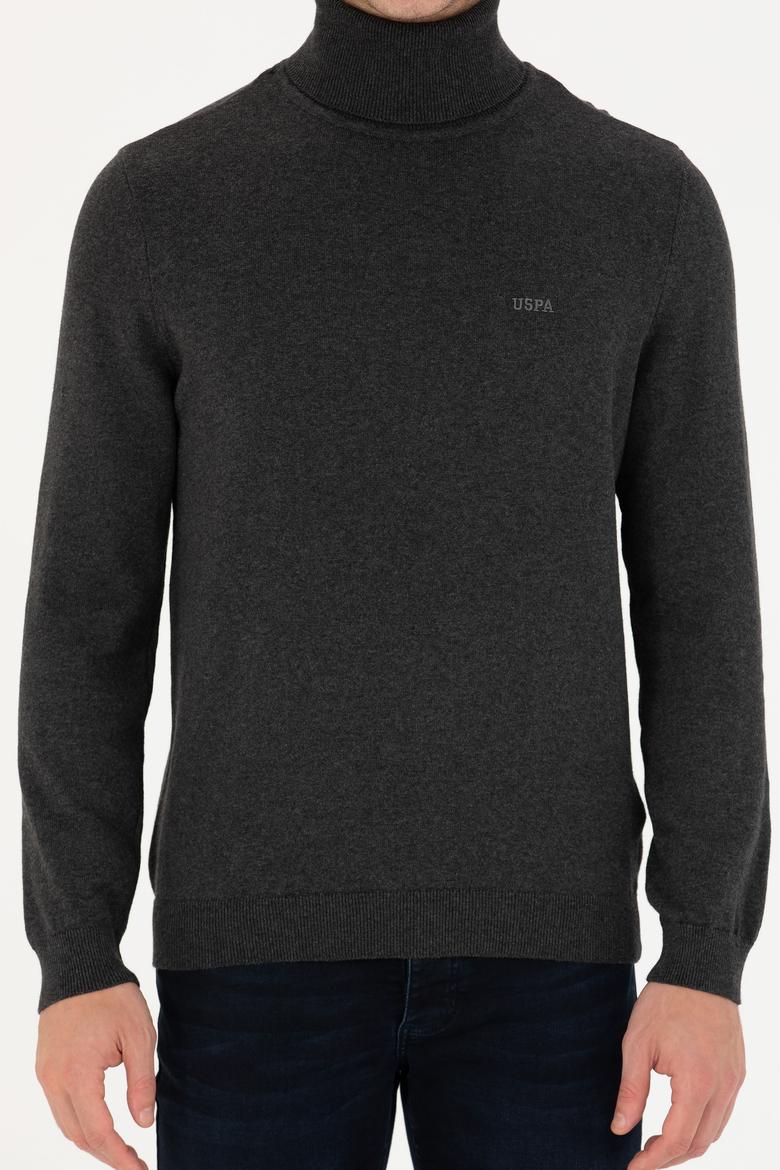 Erkek Antrasit Melanj Basic Kazak - 50275844028