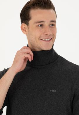 Erkek Antrasit Melanj Basic Kazak - 50275844028