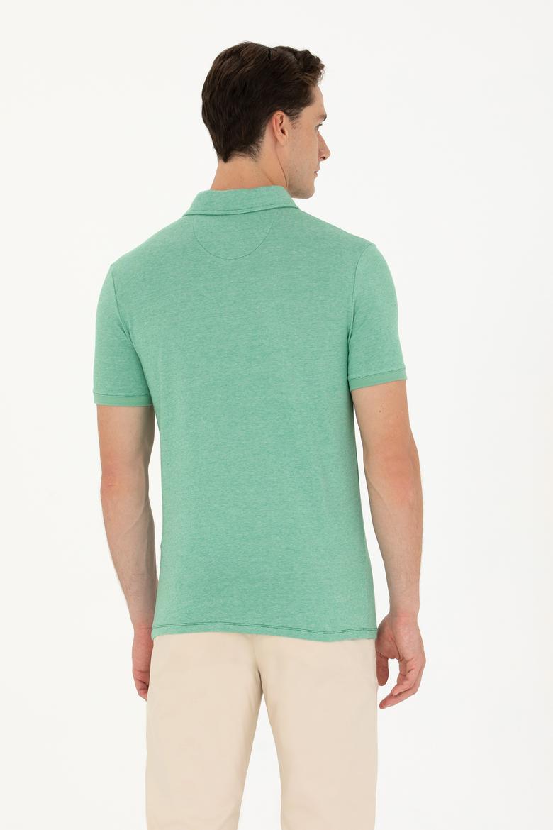 Erkek Yeşil Polo Yaka Tişört - 50263427043