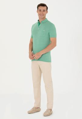 Erkek Yeşil Polo Yaka Tişört - 50263427043