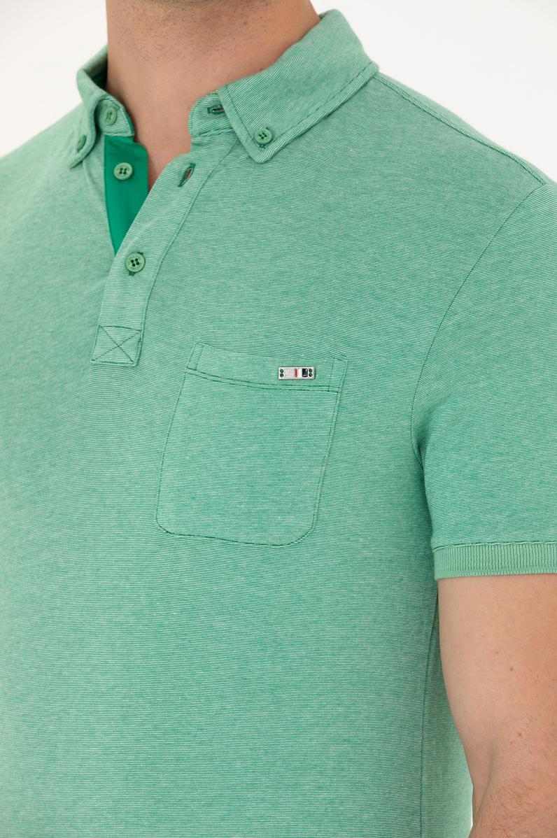 Erkek Yeşil Polo Yaka Tişört