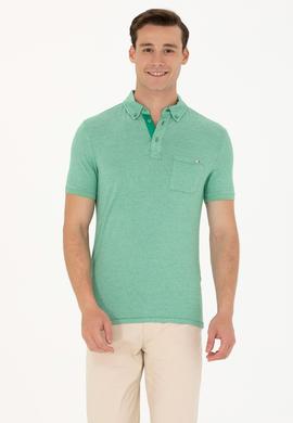 Erkek Yeşil Polo Yaka Tişört - 50263427043