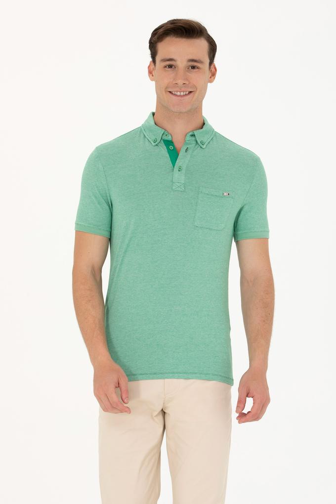 Erkek Yeşil Polo Yaka Tişört