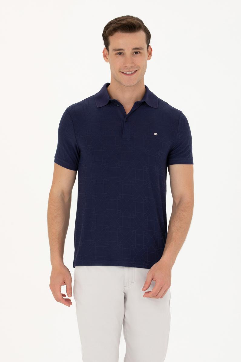 Erkek Lacivert Polo Yaka Tişört