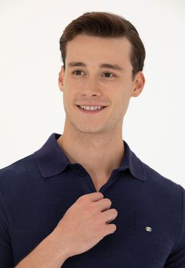 Erkek Lacivert Polo Yaka Tişört - 50263432023
