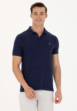 Erkek Lacivert Polo Yaka Tişört - 50263432023