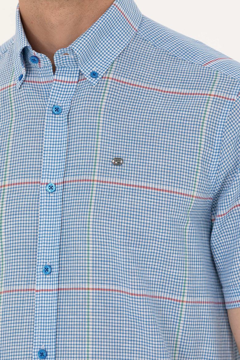 Erkek Saks Kısa Kollu Gömlek - 50263707007