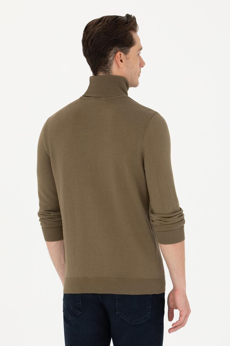 Erkek Haki Basic Kazak - 50275844065