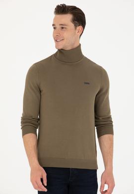 Erkek Haki Basic Kazak - 50275844065