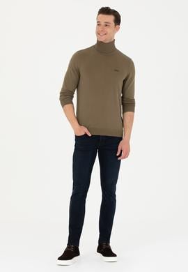 Erkek Haki Basic Kazak - 50275844065