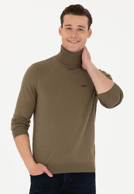 Erkek Haki Basic Kazak - 50275844065