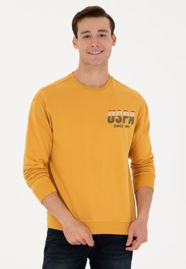 Erkek Hardal Sweatshirt - 50270752031