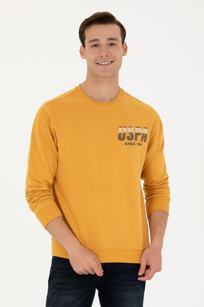 Erkek Hardal Sweatshirt - 50270752031