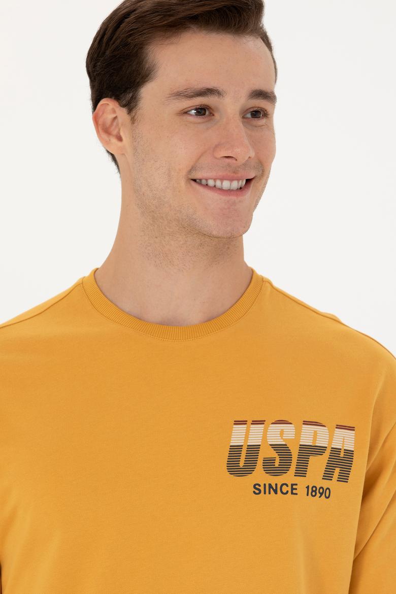 Erkek Hardal Sweatshirt - 50270752031