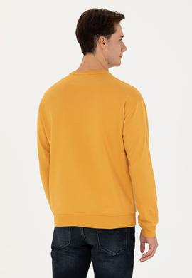 Erkek Hardal Sweatshirt - 50270752031