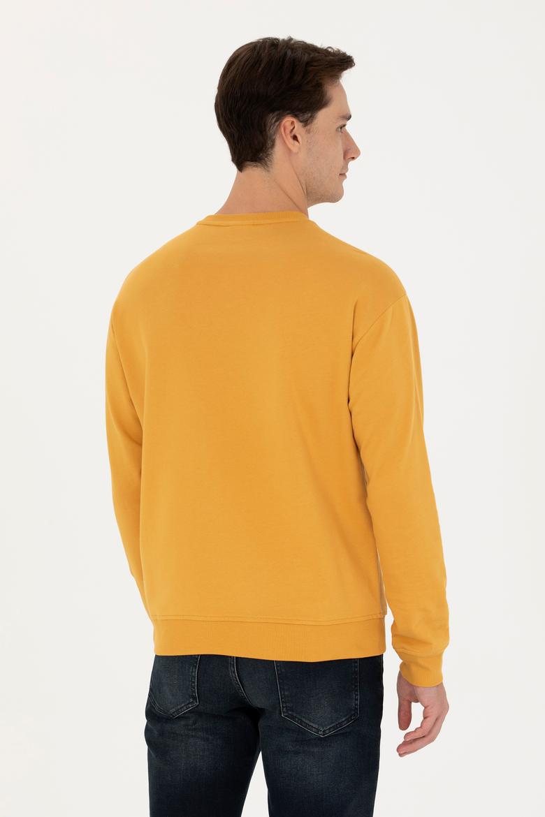 Erkek Hardal Sweatshirt - 50270752031
