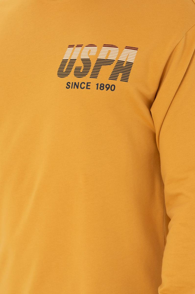 Erkek Hardal Sweatshirt