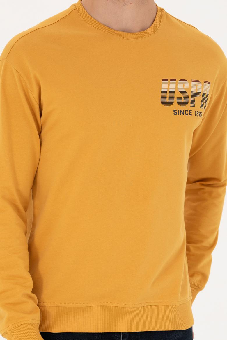 Erkek Hardal Sweatshirt - 50270752031