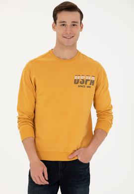 Erkek Hardal Sweatshirt - 50270752031