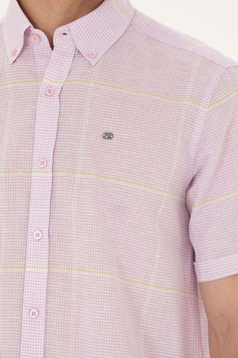 Erkek Manolya Kısa Kollu Gömlek