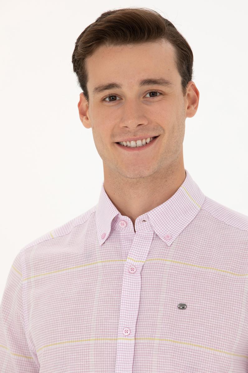 Erkek Manolya Kısa Kollu Gömlek