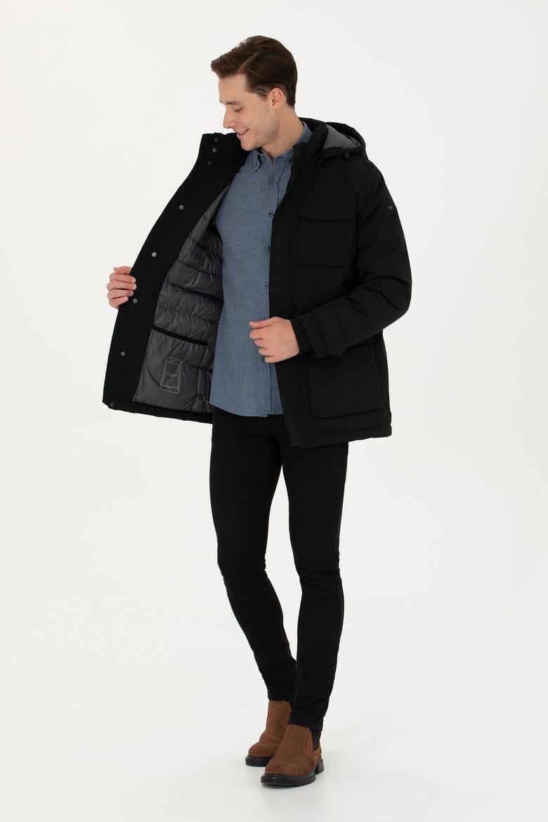 Erkek Siyah Mont - 50269757020