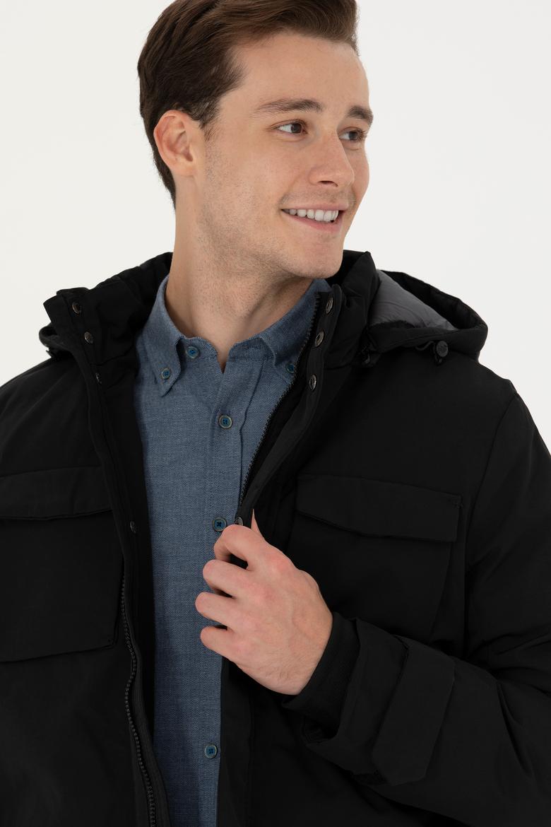 Erkek Siyah Mont - 50269757020