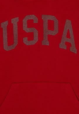 Kız Çocuk Kırmızı Basic Kapüşonlu Sweatshirt - 50276872052